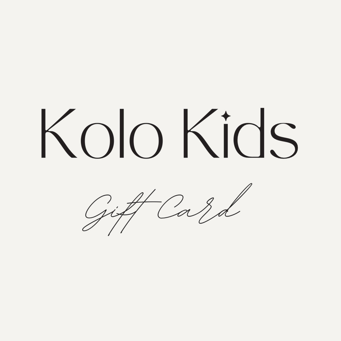 Kolokids gift card